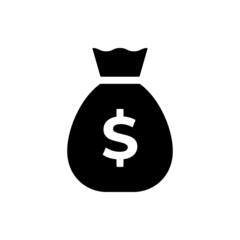 money bag vector icon illustration for apps and websites