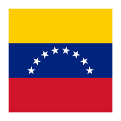 Venezuela Square Country Flag button Icon