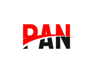 PAN Letter Initial Logo Design Vector Illustration	