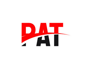 Obraz premium PAT Letter Initial Logo Design Vector Illustration 