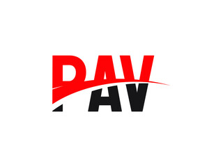 PAV Letter Initial Logo Design Vector Illustration	