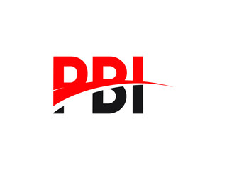 PBI Letter Initial Logo Design Vector Illustration	