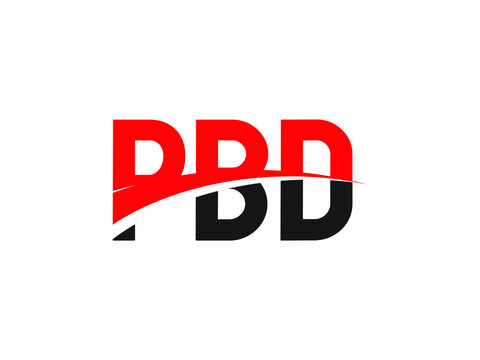 PBD Letter Initial Logo Design Vector Illustration	