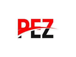 PEZ Letter Initial Logo Design Vector Illustration