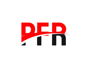 Obraz premium PFR Letter Initial Logo Design Vector Illustration