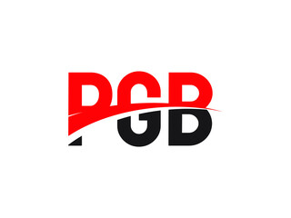 PGB Letter Initial Logo Design Vector Illustration