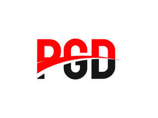 PGD Letter Initial Logo Design Vector Illustration