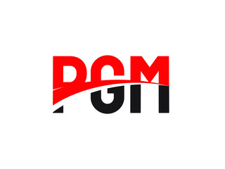 PGM Letter Initial Logo Design Vector Illustration