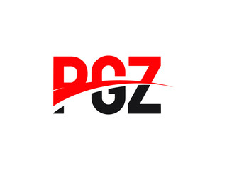 PGZ Letter Initial Logo Design Vector Illustration