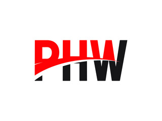 PHW Letter Initial Logo Design Vector Illustration