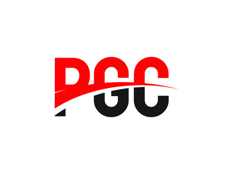PGC Letter Initial Logo Design Vector Illustration