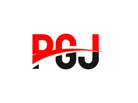 PGJ Letter Initial Logo Design Vector Illustration