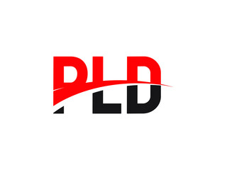PLD Letter Initial Logo Design Vector Illustration