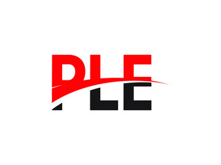 PLE Letter Initial Logo Design Vector Illustration