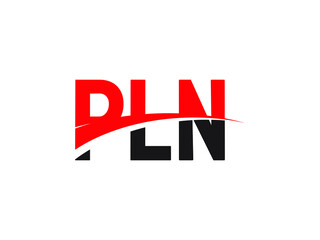 PLN Letter Initial Logo Design Vector Illustration