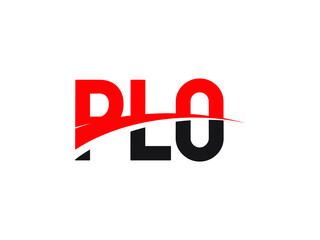 PLO Letter Initial Logo Design Vector Illustration