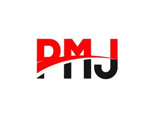 PMJ Letter Initial Logo Design Vector Illustration