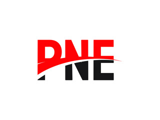PNE Letter Initial Logo Design Vector Illustration