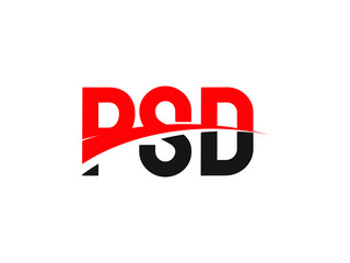 PSD Letter Initial Logo Design Vector Illustration