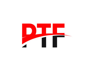 Obraz premium PTF Letter Initial Logo Design Vector Illustration