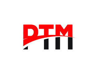 PTM Letter Initial Logo Design Vector Illustration