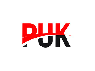 PUK Letter Initial Logo Design Vector Illustration