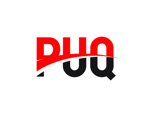 PUQ Letter Initial Logo Design Vector Illustration