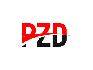 PZD Letter Initial Logo Design Vector Illustration