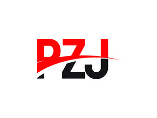 PZJ Letter Initial Logo Design Vector Illustration