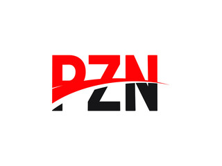 PZN Letter Initial Logo Design Vector Illustration