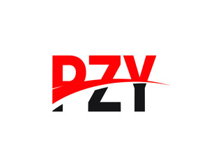 PZY Letter Initial Logo Design Vector Illustration