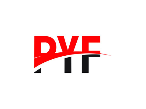 PYF Letter Initial Logo Design Vector Illustration