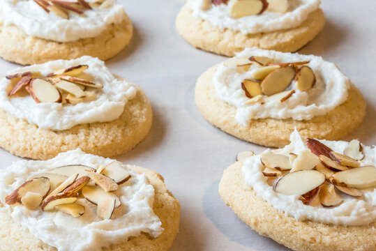 Frosted Almond Sugar Cookies