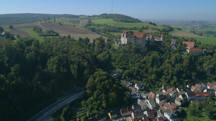 Fototapeta na wymiar Harburg Castle in Harburg, Bavaria, Germany 