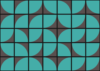 Abstract Geometric Pattern generative computational art illustration