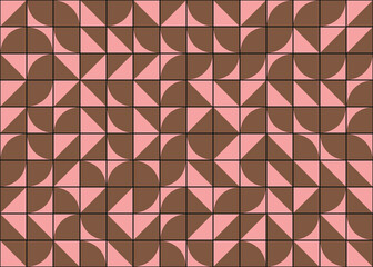 Abstract Geometric Pattern generative computational art illustration