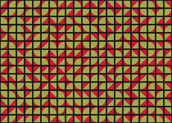 Abstract Geometric Pattern generative computational art illustration
