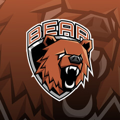 Bear mascot logo