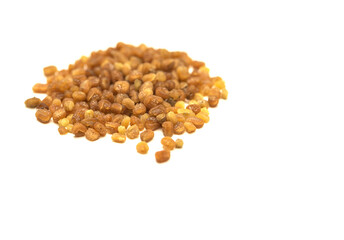 collection of andrographis paniculata seeds or kalmegh over white background with text space