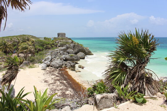 Maya-Ruinen auf Yucatan, Tulum in Mexiko