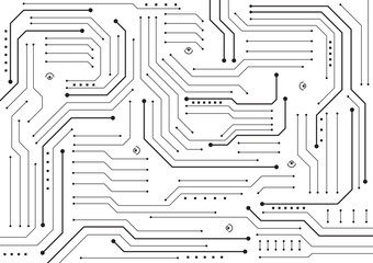 Circuit technology background with hi-tech digital