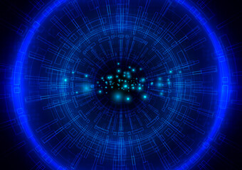 Circuit technology background with hi-tech digital