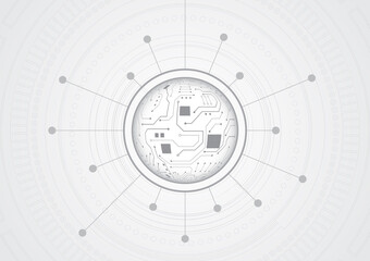 Circuit technology background with hi-tech digital