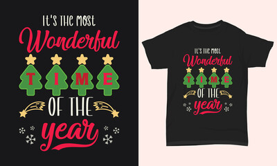 Merry Christmas T-Shirt It’s The Most Wonderful Time Of The Year