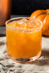 Boozy Refreshing Autumn Pumpkin Spice Margarita