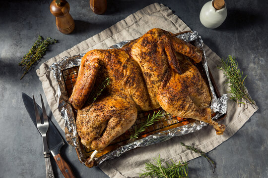 Healthy Homemade Spatchcocked Turkey