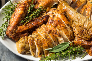 Festive Thanksgiving Day Turkey Dinner