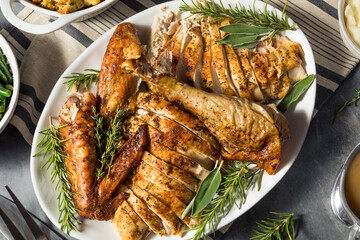 Festive Thanksgiving Day Turkey Dinner