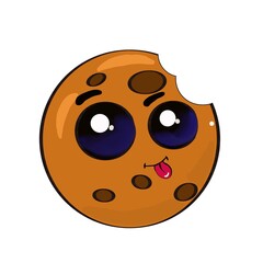 funny biscuits kawaii cartoon illustration children's drawing