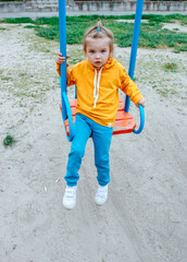 Little girl on the playground
